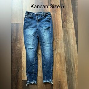 KanCan Women's Distressed Blue Skinny Jeans